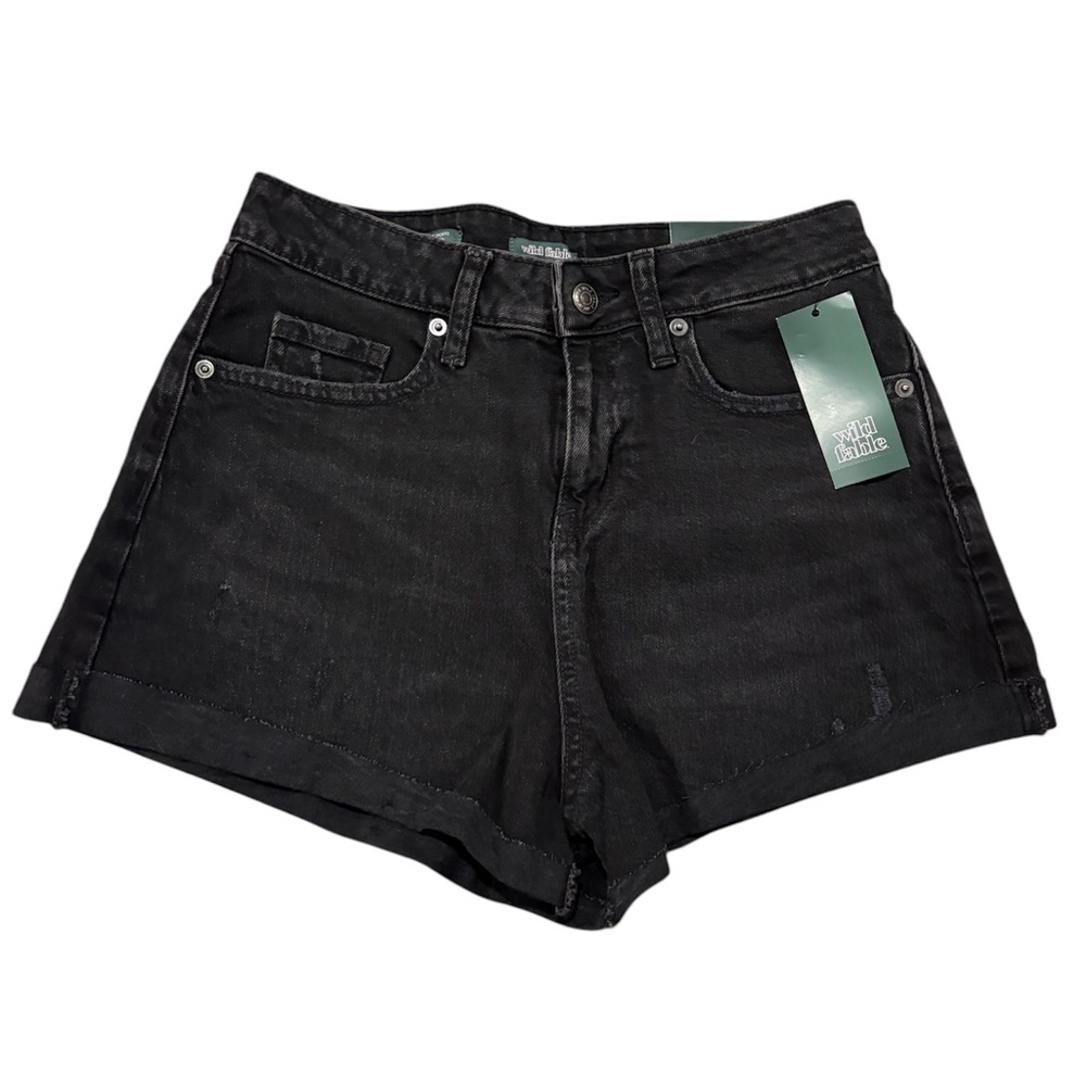 NWT WILD FABLE Black Denim Jean Shorts